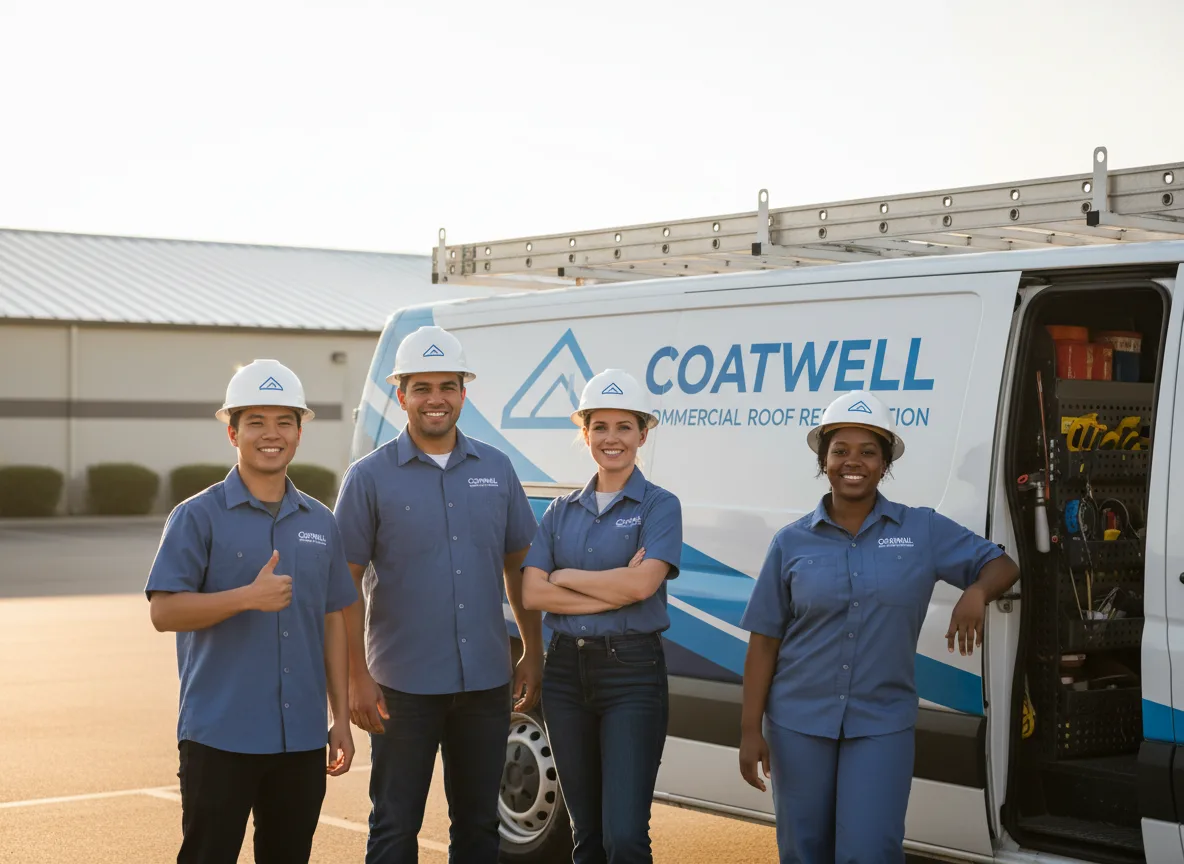 Commercial roof coating company in Ottine, TX