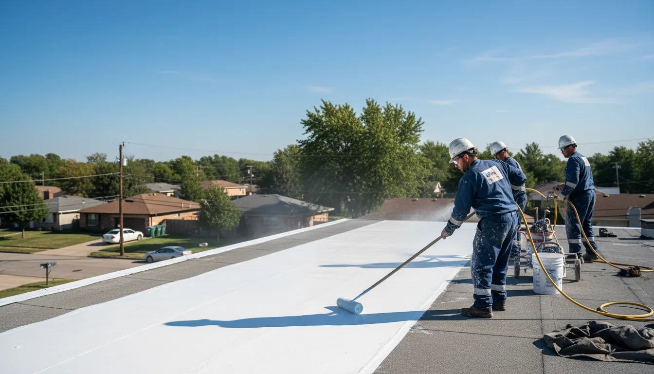 Commercial roof coating in Ottine, TX near me